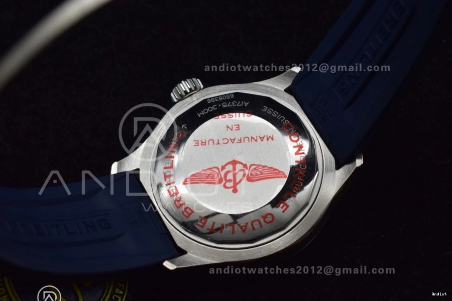 SuperOcean 1:1 Edition on Rubber 42 SS Strap Dial Best BLSF Blue A2824 Blue Automatic 0424